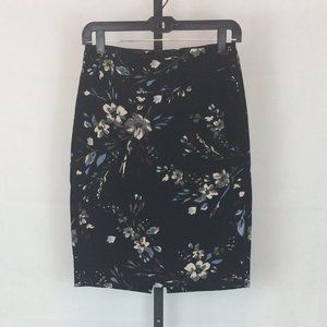 White House Black Market Floral Skirt